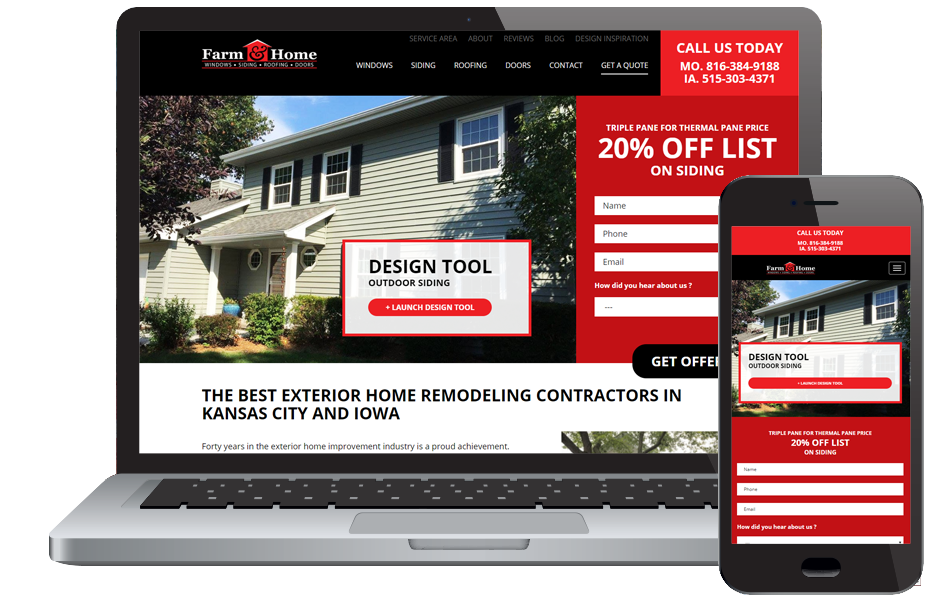 Farm and Home Builders Web Design