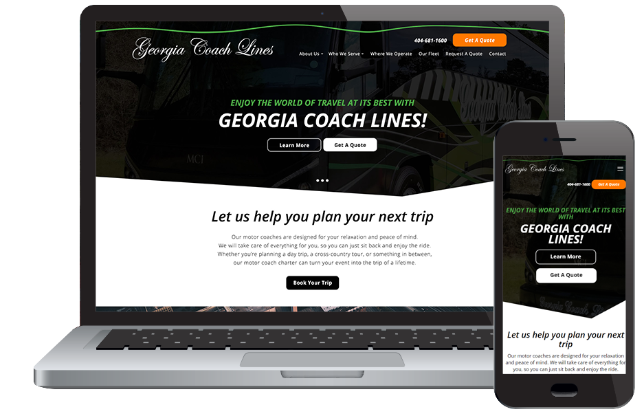 Georgia Coach Lines Web Design