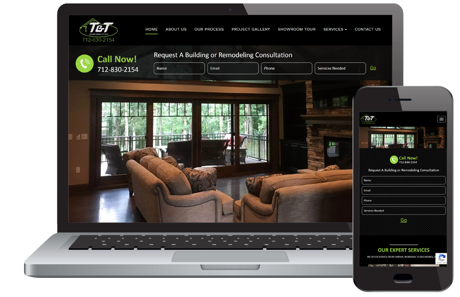 T & T Construction Website Design