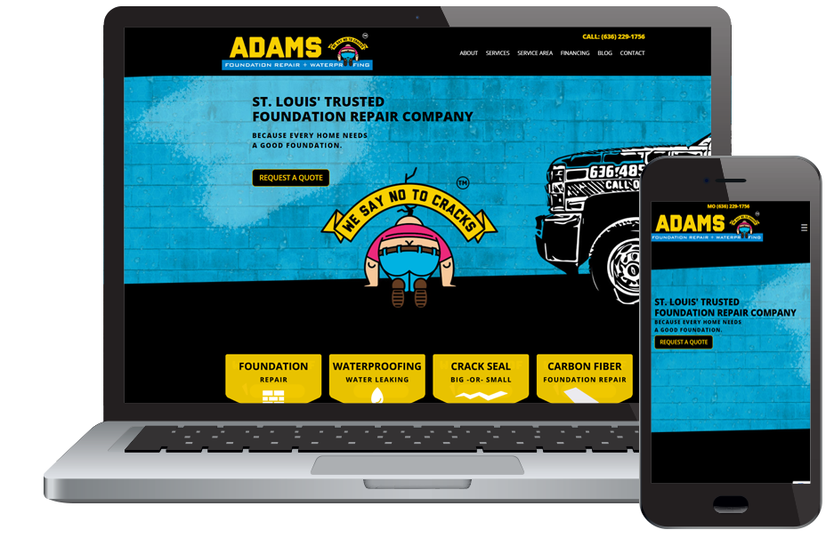 Adams Foundation Repair Website