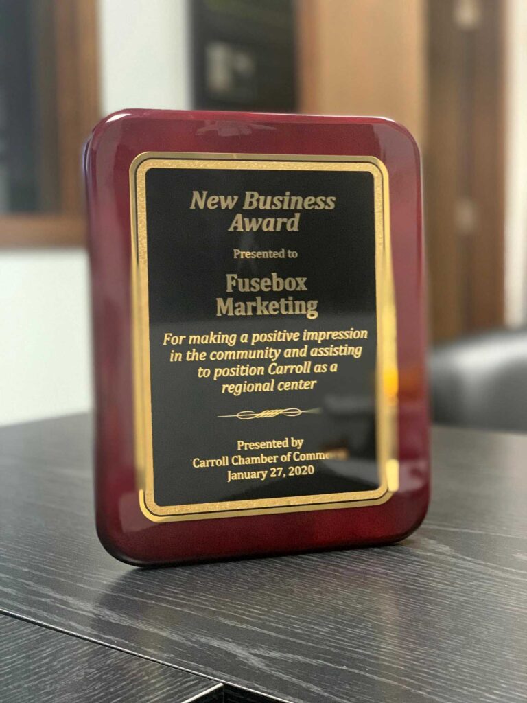 New Business Award For Fusebox Marketing