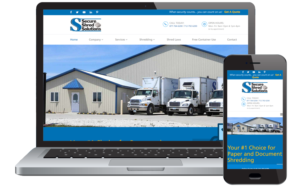 Secure Shred solutions Website