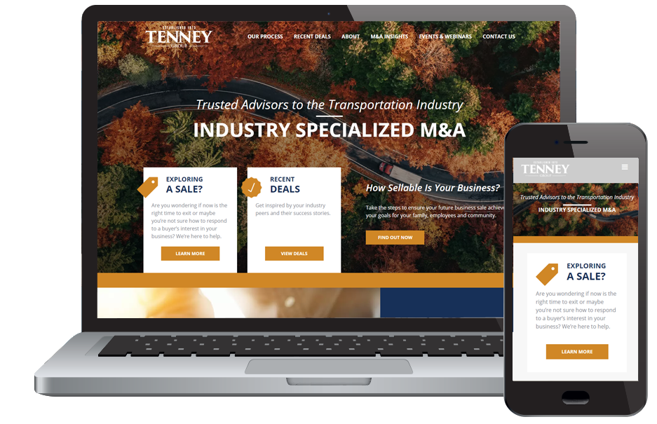 Tenney Group Website Design
